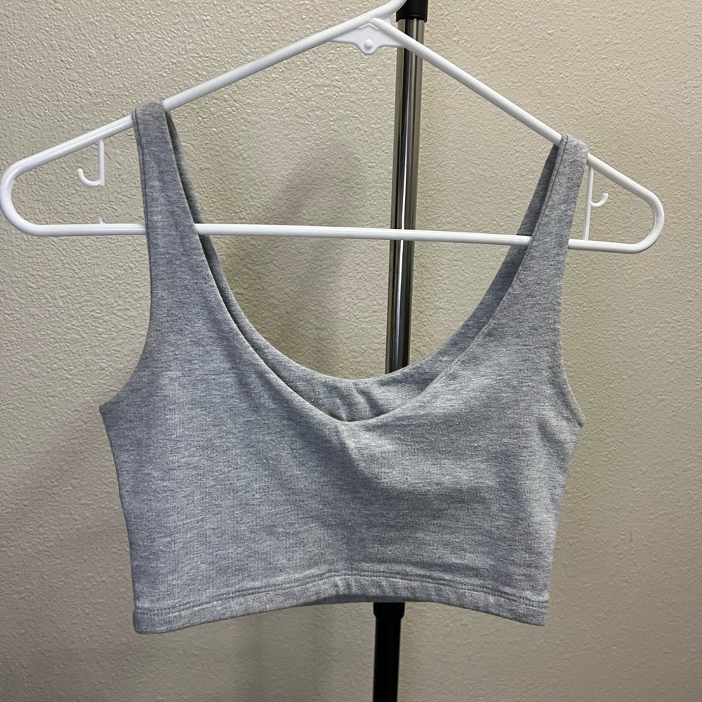 Brandy Melville Gray Crop Top